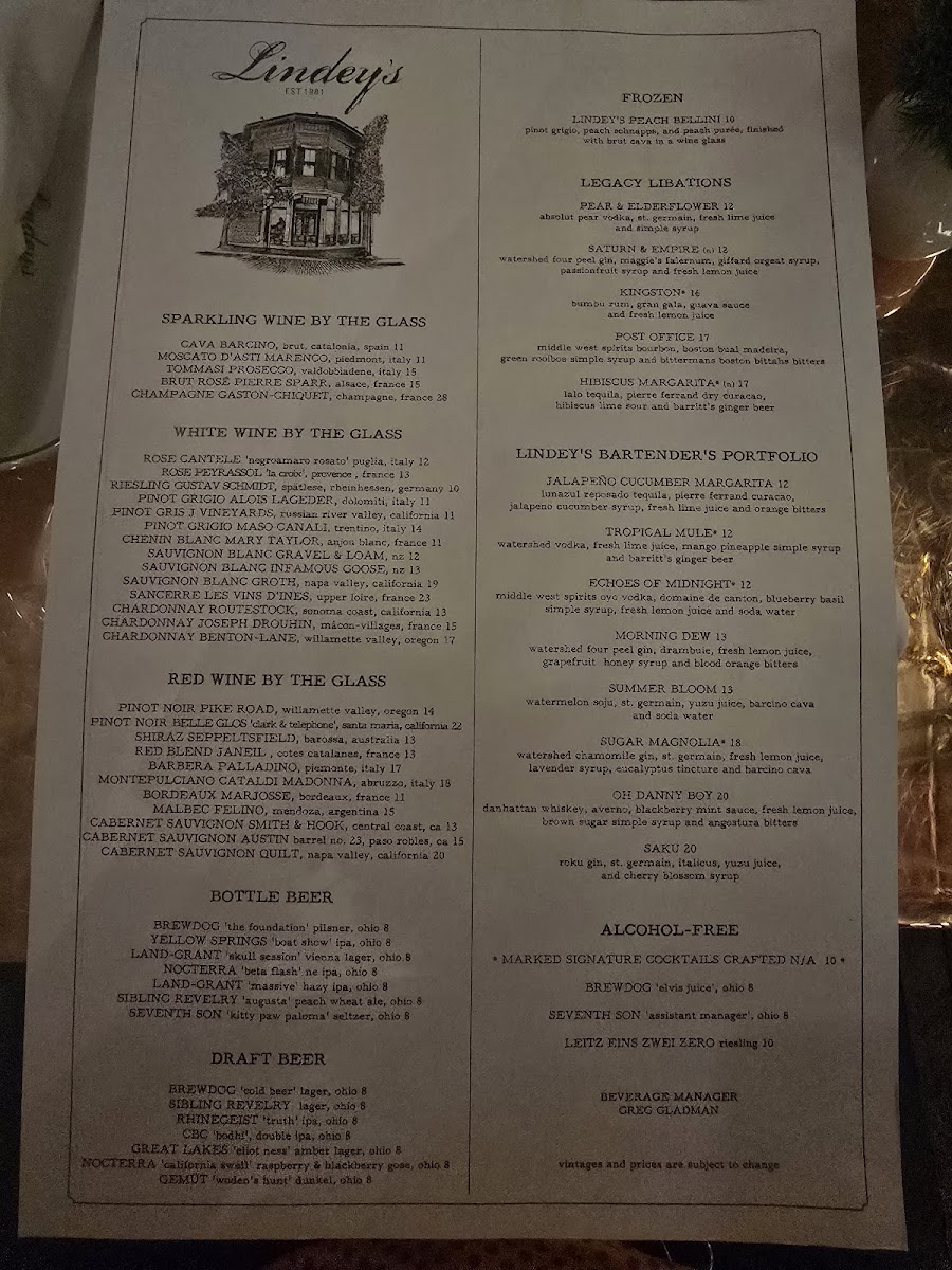 Lindey's Menu - Image 2